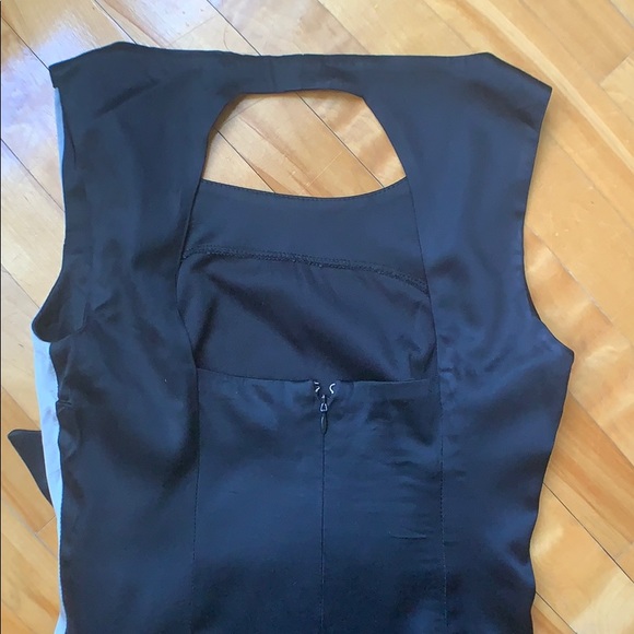 Black Cocktail Dress with Bow - Picture 4 of 9